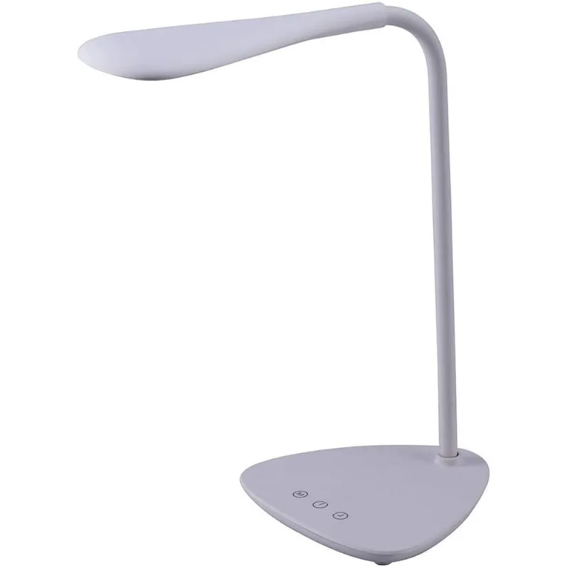 Lâmpada de mesa de bateria recarregável black + decker VLED1820-BD, dimmable com temperatura de cor ajustável, branco