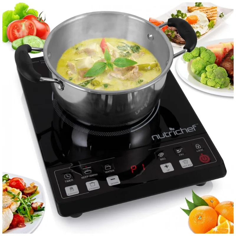 Cooktop Fogao Eletrico Ceramica 36,83cm, 110v, Nutrichef Pkst14.5, Preto