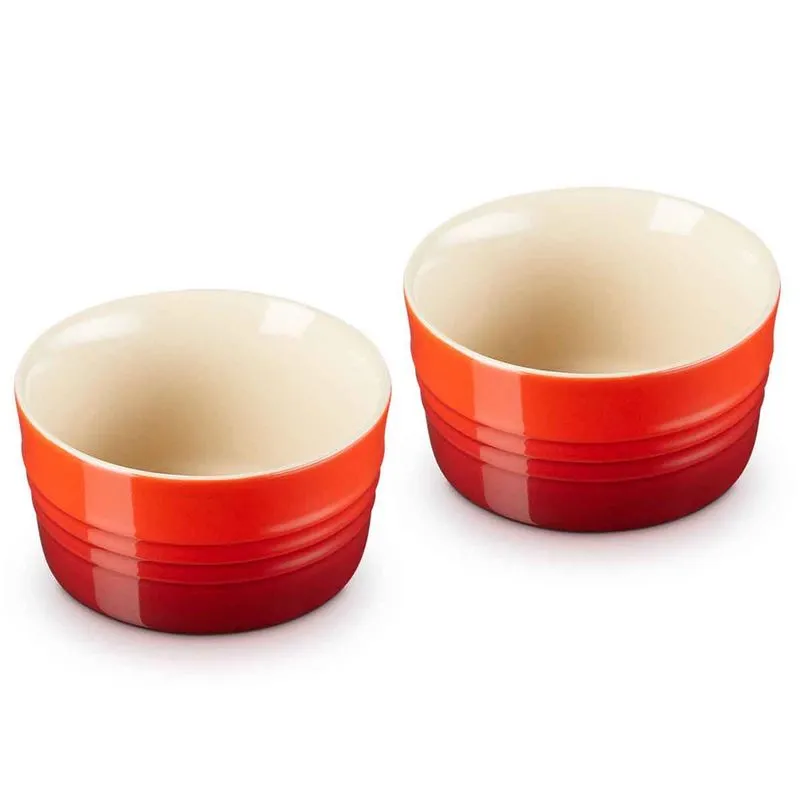 Jogo de 2 Ramekins 240 ml Vermelho Le Creuset