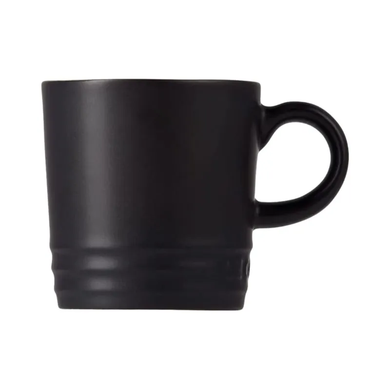 CANECA ESPRESSO LE CREUSET 100ML ESMALTADA EM CERÂMICA MATTE BLACK