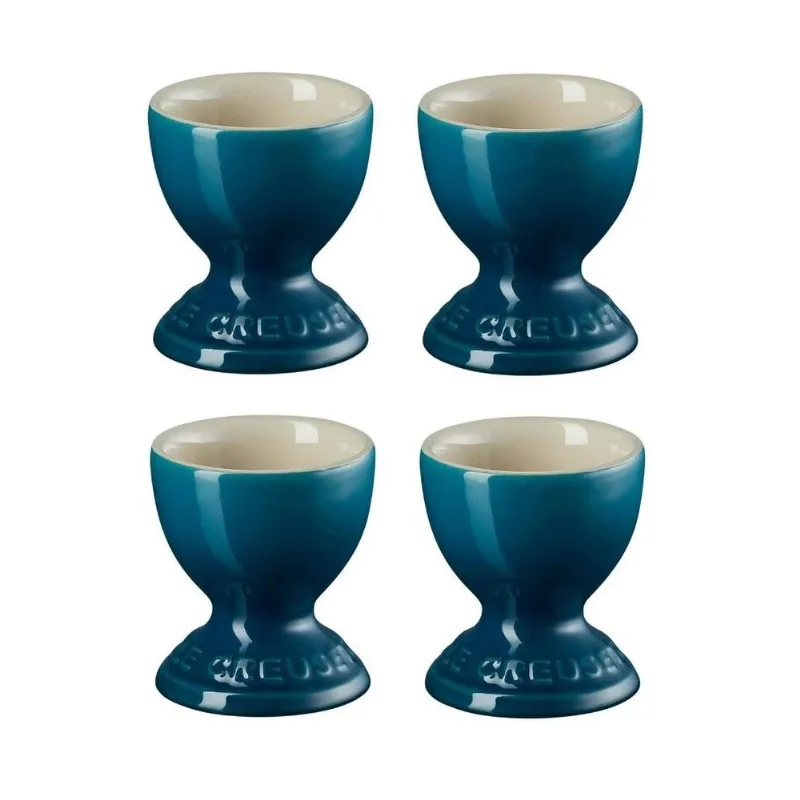 Conjunto 4 Suporte Para Ovo Le Creuset Azul Deep Teal