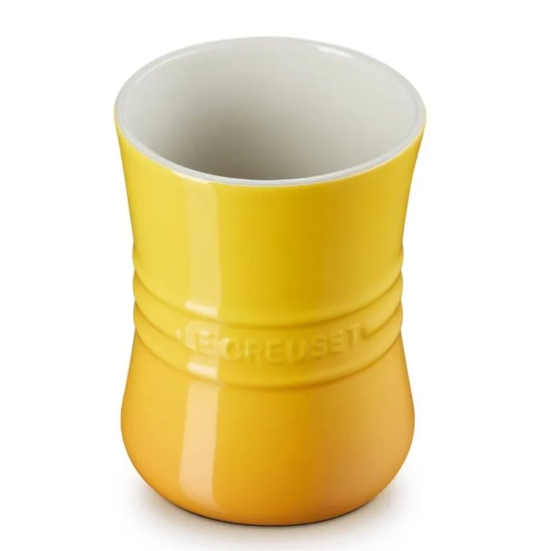 PORTA UTENSILIOS LE CREUSET SIGNATURE 1L EM CERÂMICA AMARELO NECTAR 71502106720001