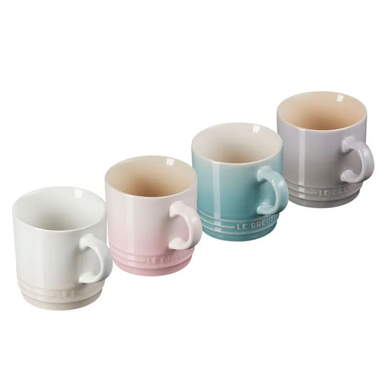 Canecas Espresso Calm Collection Set 4 Peças com Branco Meringue Le Creuset