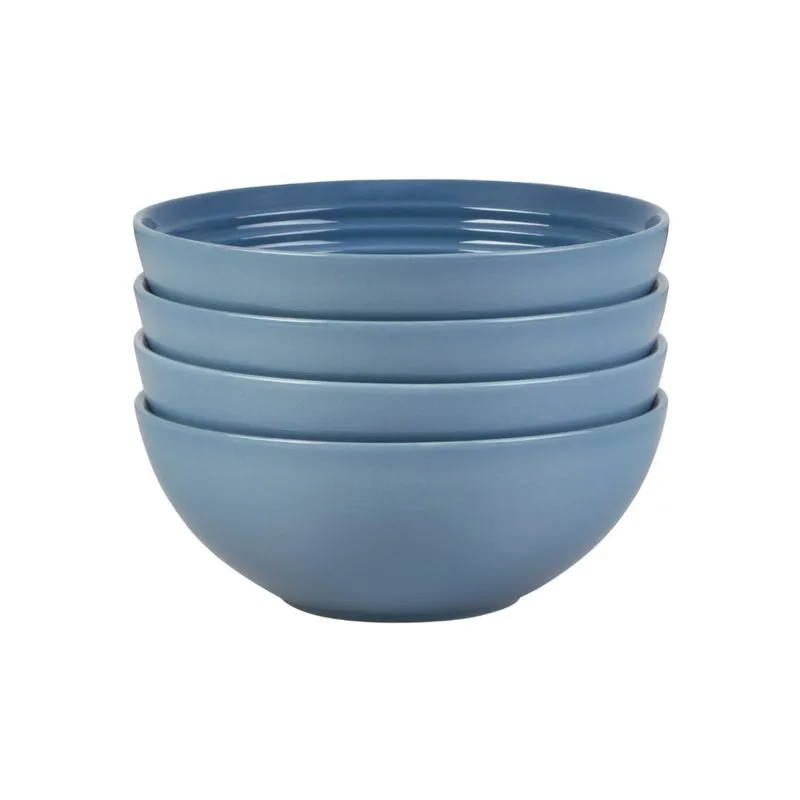 Set le creuset 4 bowls redondos vancouver em cerâmica azul chambray 79198164347080