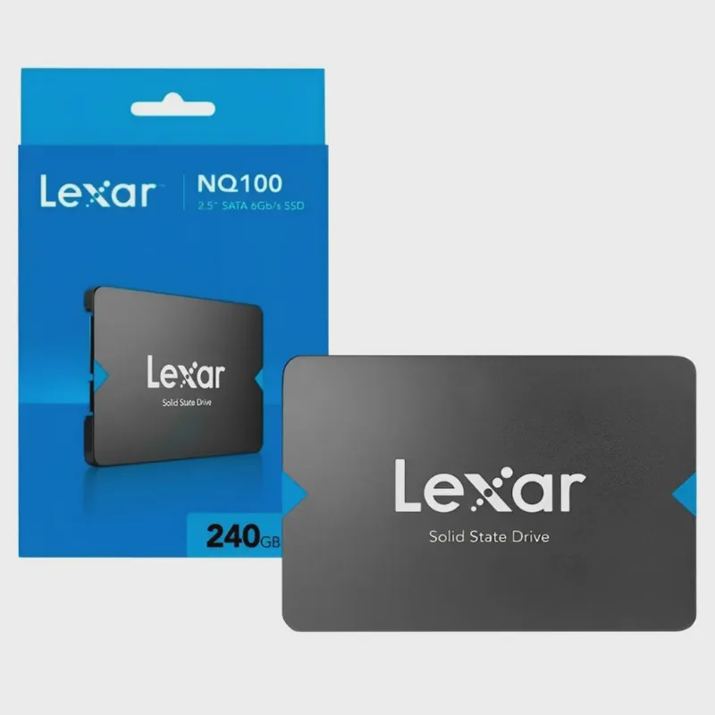 Ssd 240gb 2.5 Sata 3 550mb/s Leit - 445mb/s Grav NQ100 LNQ100X240G-RNNNU lexar