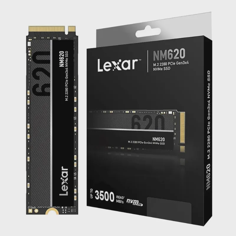 Ssd 512Gb M.2 NVMe PCIe Gen3x4 3500mb/s Leit -2400mb/s Grav LNM620X512G-RNNNU Lexar