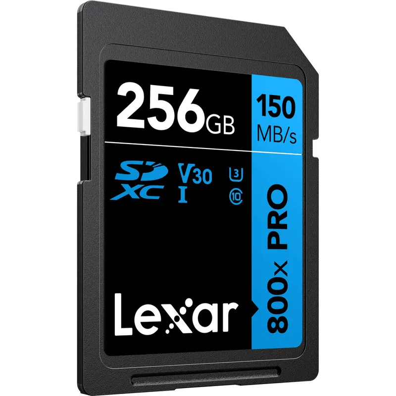 Cartão SDXC 256Gb Lexar Blue Pro 800x 4K 150Mb/s UHS-I V30 U3 Classe 10