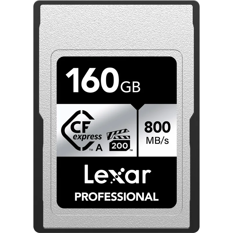 Cartão Memória Lexar 160Gb CFexpress Type A Silver 800mb/s PCIe 3.0 Profissional