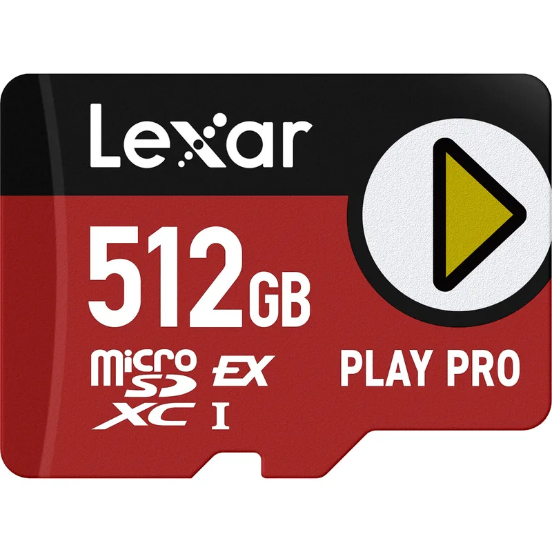 Cartão MicroSDXC Express 512GB Lexar PLAY PRO PCIe NVMe 900MB/s Nintendo Switch 2