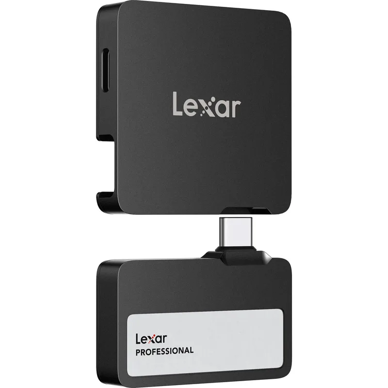 SSD Portátil 2TB Lexar Go Professional com Hub USB 3.2 Gen 2 (Preto)