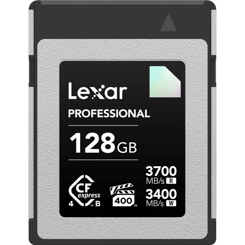 Cartão de Memória CFexpress Type B 128GB Lexar DIAMOND 3700MB/s PCIe 4.0 8K RAW
