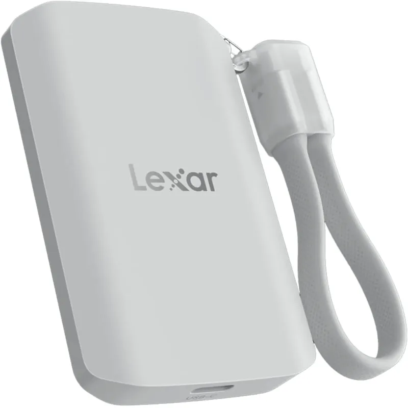 SSD Portátil Lexar ES5 Magnético 1TB USB-C 2000MB/s (Prata)