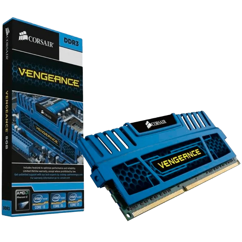 Memória 8GB DDR3 Vengeance 1600Mhz Corsair CMZ8GX3M1A1600C10B