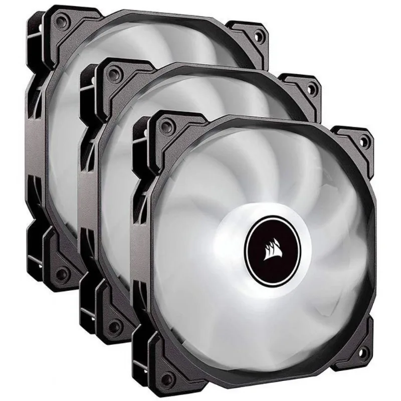Kit Com 3 Coolers FAN Corsair AF120 - 120mm, LED Branco - CO-9050082-WW