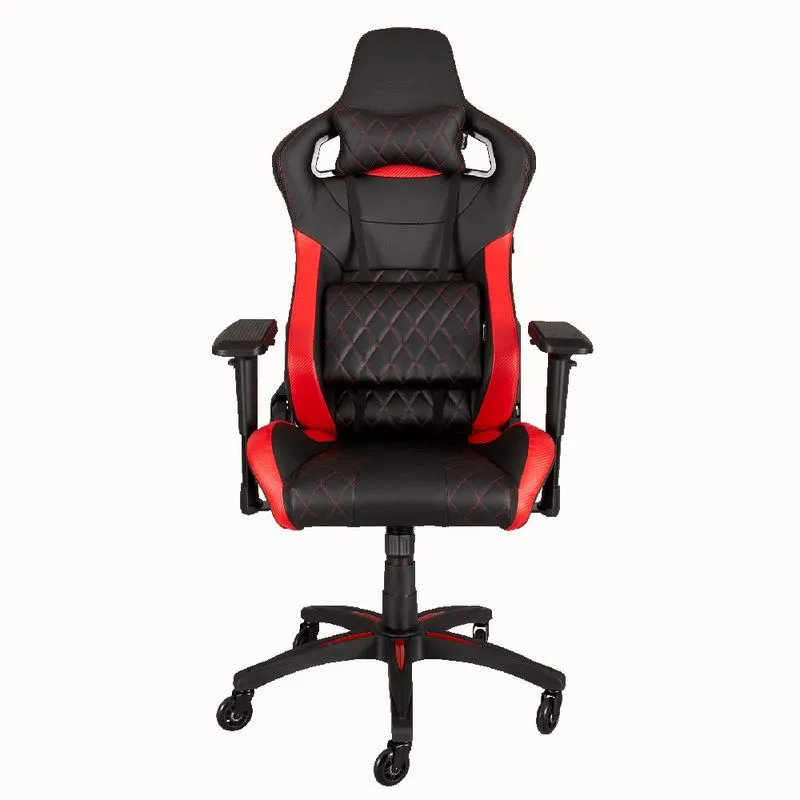 Cadeira Gamer Corsair T1 Race CF-9010003-WW (Preto/Vermelho, até 120kg, encosto e braços ajustáveis)