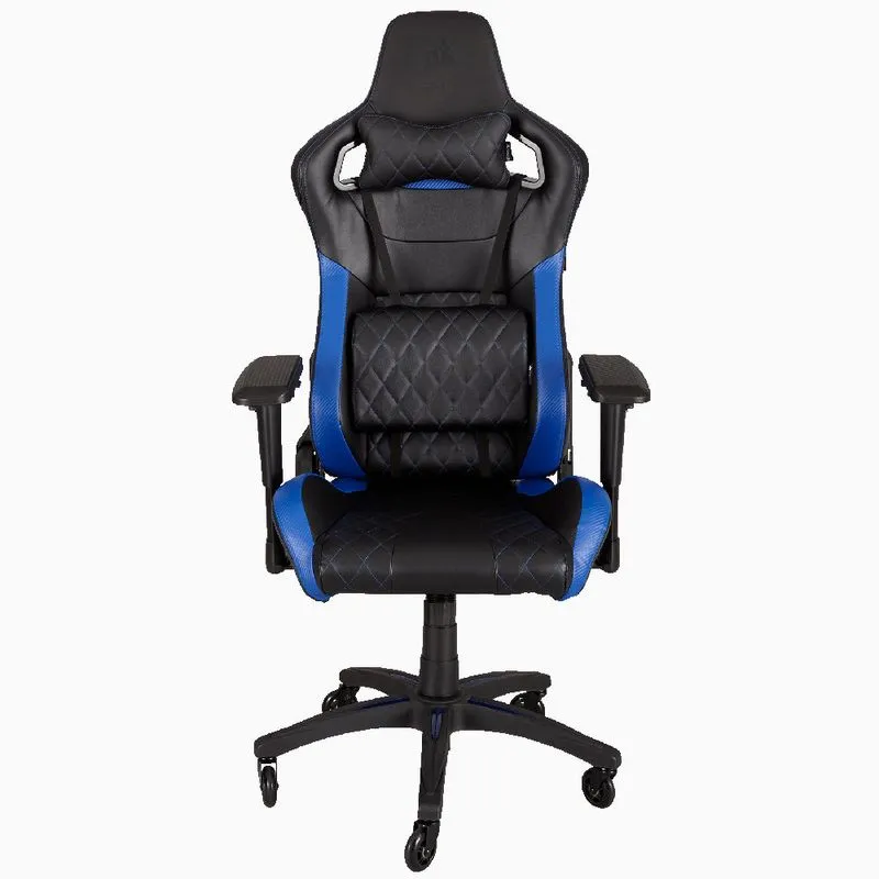 Cadeira Gamer Corsair T1 Race CF-9010004-WW (Preto/Azul, até 120kg, encosto e braços ajustáveis)