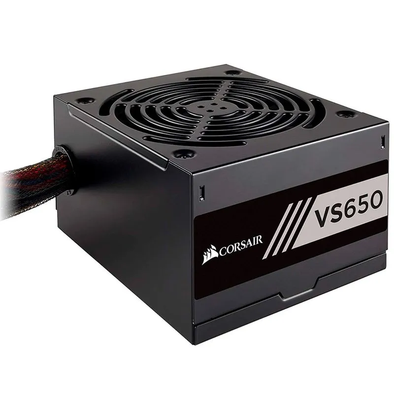 Fonte ATX - 650W - Corsair 80 Plus White VS650 - Preta - CP-9020172-WW