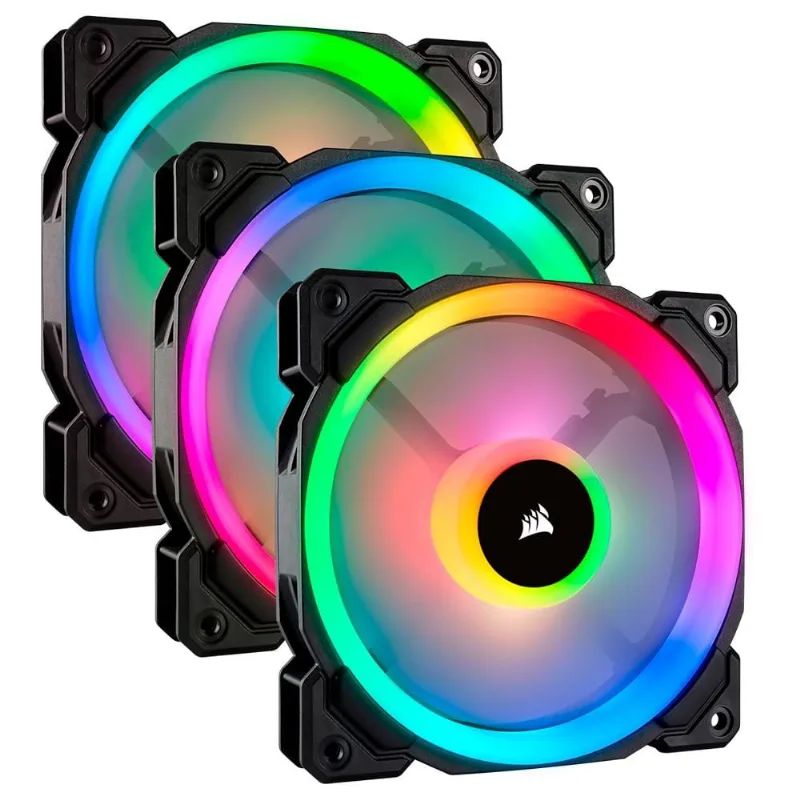 Ventilador Corsair LL120 rgb Dual Light Loop rgb 3 x 120mm