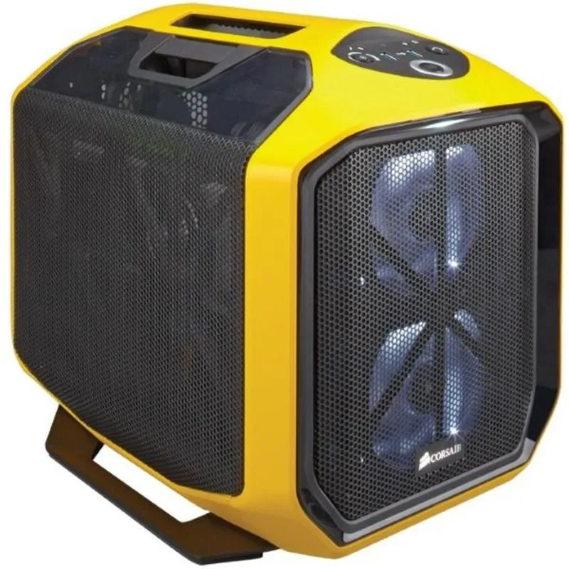 Gabinete Mini-ITX - Corsair Graphite 380T Yellow - Amarelo - CC-9011065-WW