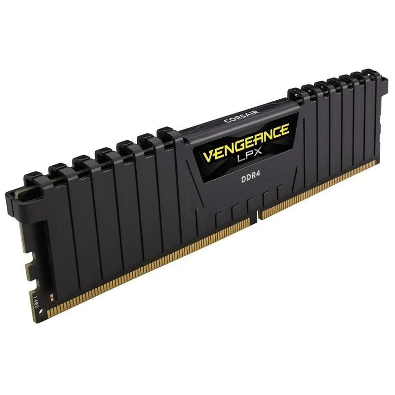 Memória DDR4 - 8GB (1x 8GB) / 2.400MHz - Corsair Vengeance LPX Black - CMK8GX4M1D2400C14