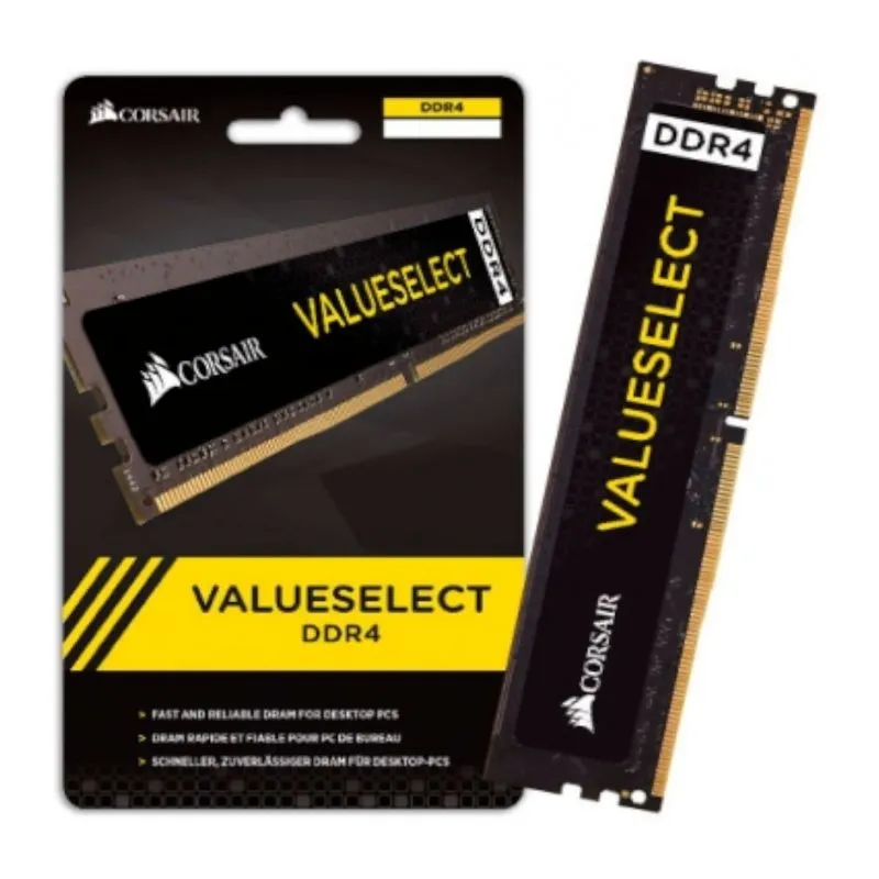 Memória DDR4 - 16GB (1x 16GB) / 2.400MHz - Corsair Value Select - CMV16GX4M1L2400C16