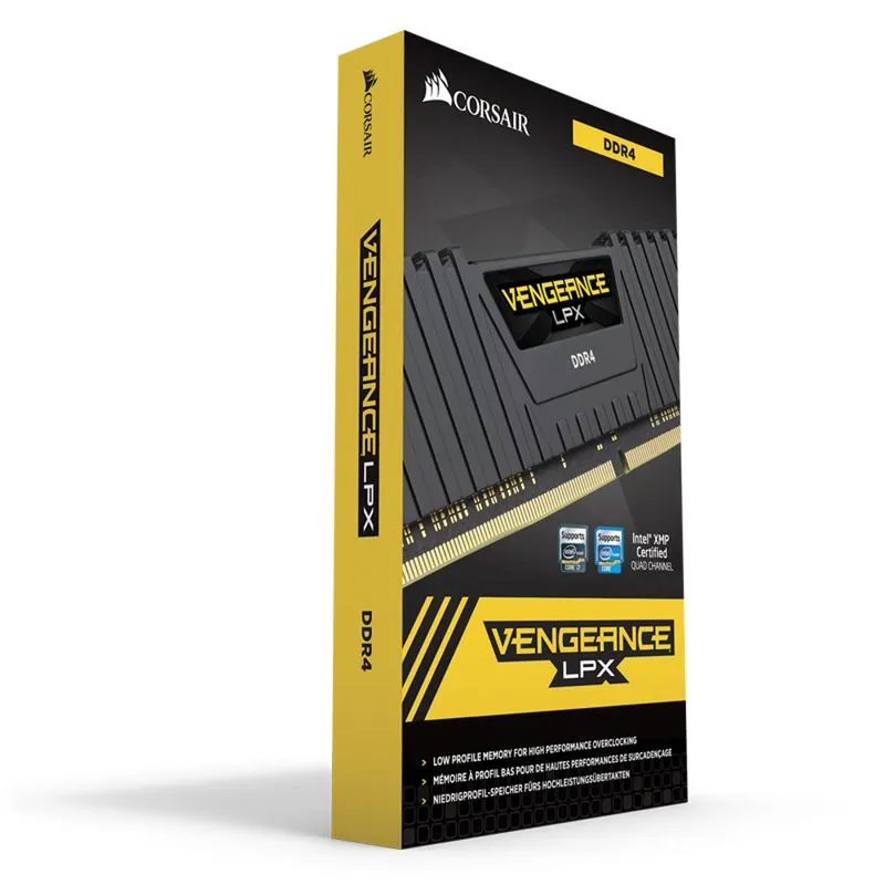 Memória DDR4 - 32GB (2x 16GB) / 3.200MHz - Corsair Vengeance LPX Black - CMK32GX4M2B3200C16
