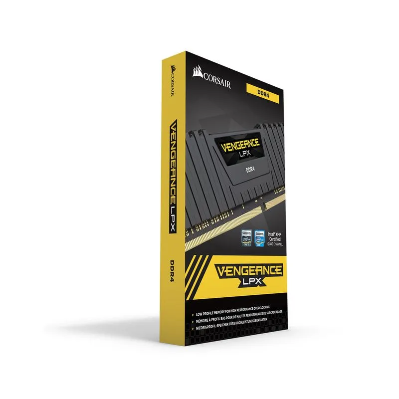 Memória DDR4 - 32GB (2x 16GB) / 3.000MHz - Corsair Vengeance LPX Black - CMK32GX4M2B3000C15