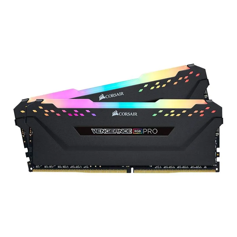Memória DDR4 - 32GB (2x 16GB) / 2.666MHz - Corsair Vengeance RGB Pro - CMW32GX4M2A2666C16