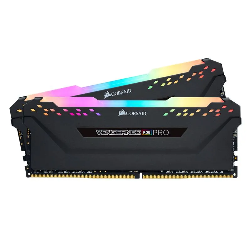Memória DDR4 - 32GB (2x 16GB) / 3.000MHz - Corsair Vengeance RGB Pro - CMW32GX4M2C3000C15