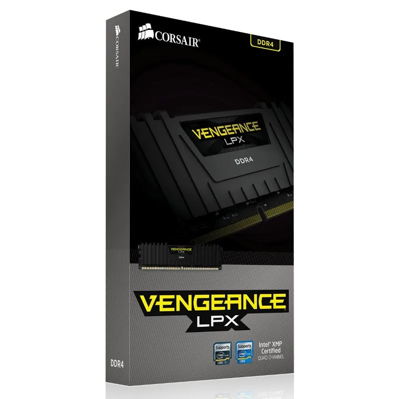 Memória DDR4 - 16GB (1x 16GB) / 3.000MHz - Corsair Vengeance LPX - CMK16GX4M1B3000C15