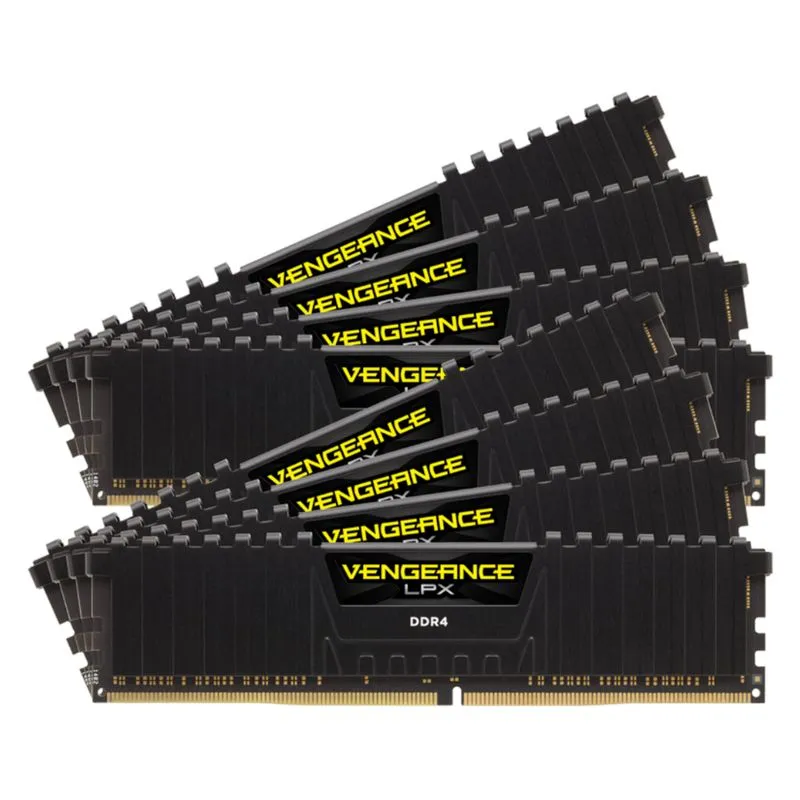 Memória DDR4 - 128GB (8x 16GB) / 3.000MHz Corsair Vengeance LPX - CMK128GX4M8B3000C16