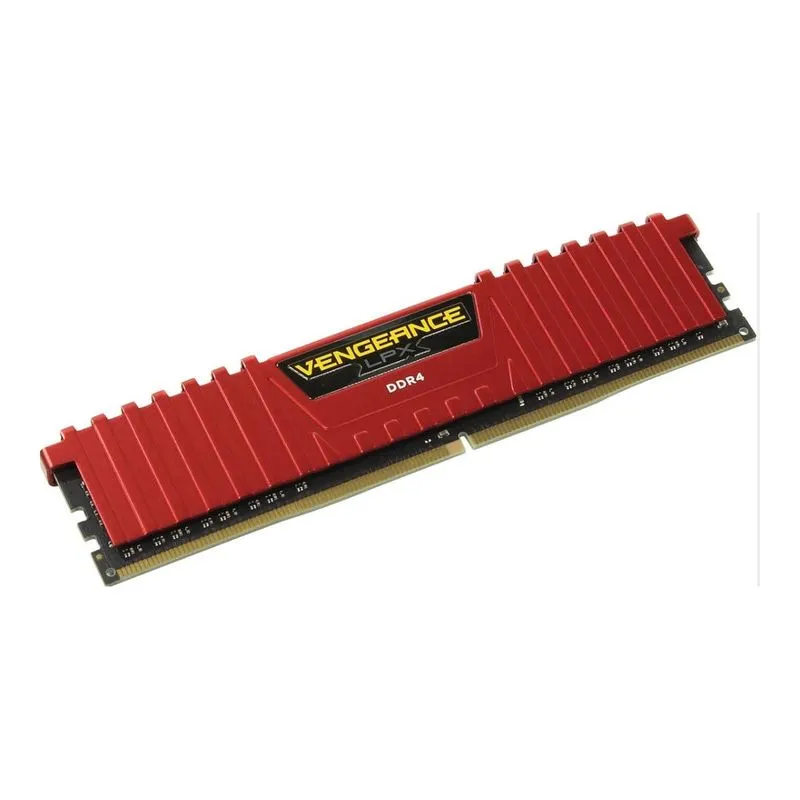 Memória DDR4 - 4GB (1x 4GB) / 2.400MHz - Corsair Vengeance LPX Red - CMK4GX4M1A2400C16R