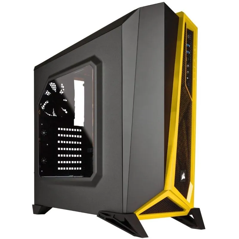 Gabinete ATX - Corsair Carbide SPEC-ALPHA - Preto/Amarelo - CC-9011094-WW