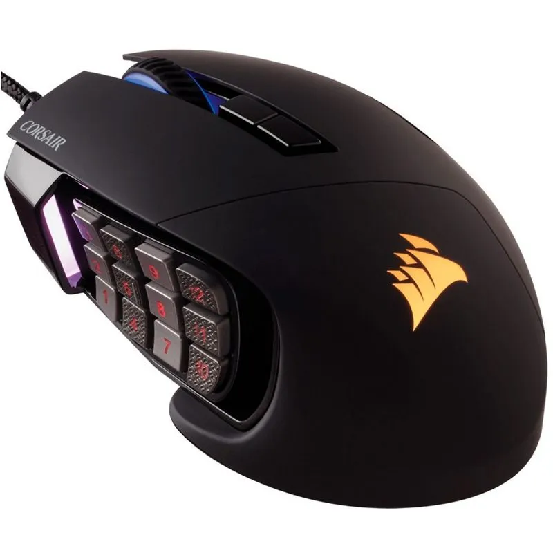 Mouse - USB - Corsair Gaming Scimitar PRO RGB - MOBA/MMO - CH-9304111-NA
