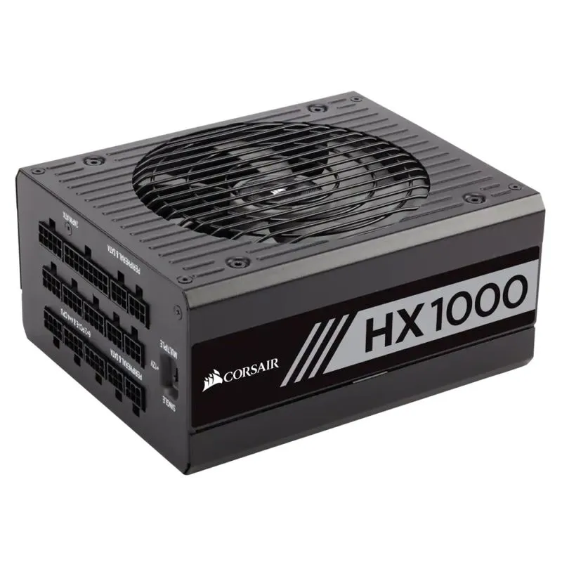 Fonte ATX - 1.000W - Corsair HX1000 - 80 Plus Platinum - Preta - CP-9020139-NA