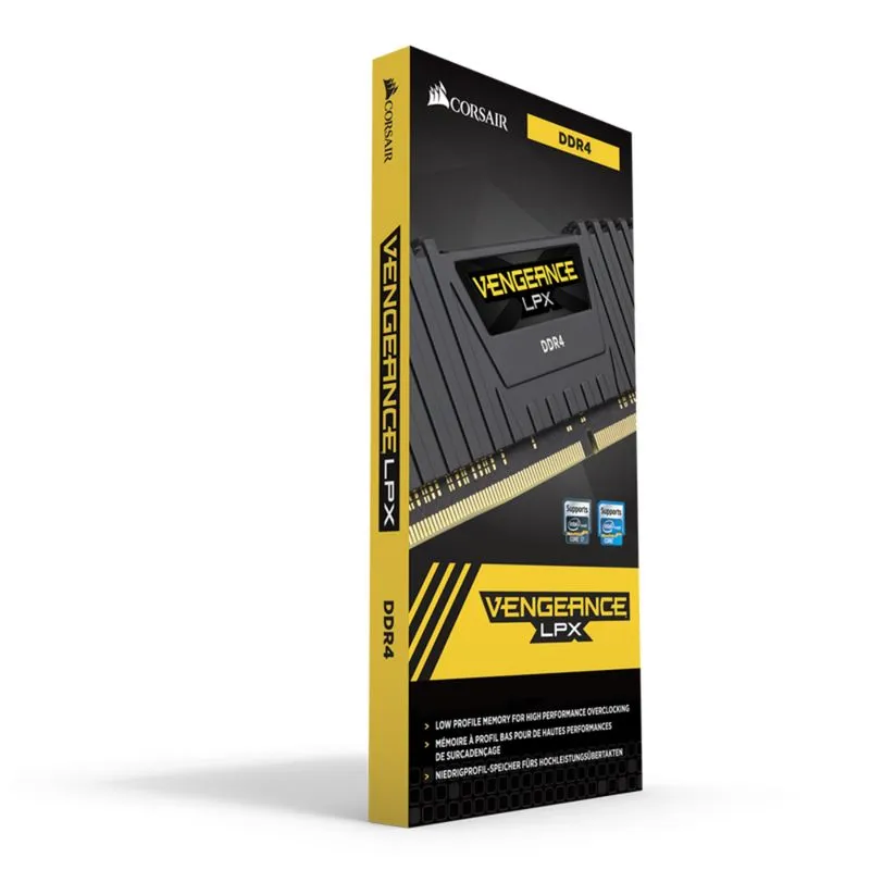 Memória DDR4 - 16GB (1x 16GB) / 2.400MHz - Corsair Vengeance LPX - CMK16GX4M1A2400C16