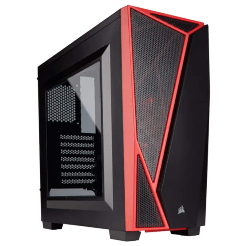 GABINETE CARBIDE SPEC-04 CORSAIR CC-9011107-WW PRETO/VERMELHO