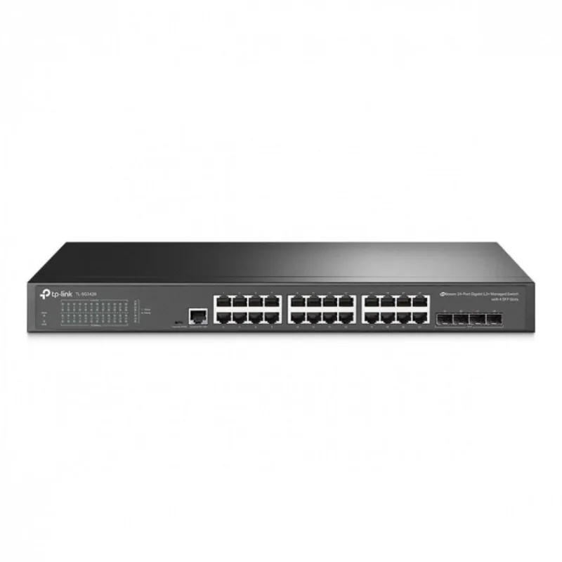 Switch gerenciavel L2 + c/ 24 portas gigabit E 4 slots sfp jetstream TL-SG3428 smb