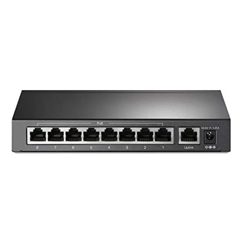 Switch PoE Fast Ethernet 10/100Mbps TP-Link de 9 portas 8 portas PoE + @65W Metal resistente com portas blindadas Proteção vitalícia limitada Modo estendido Modo prioritário Modo de isolamento (TL-SF1