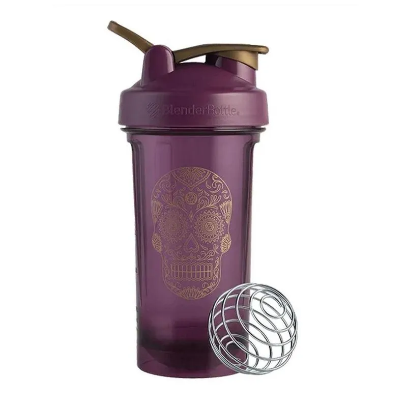 Coqueteleira Blender Bottle Pro Series Sugar Skull 24oz/709ml Cor Roxa