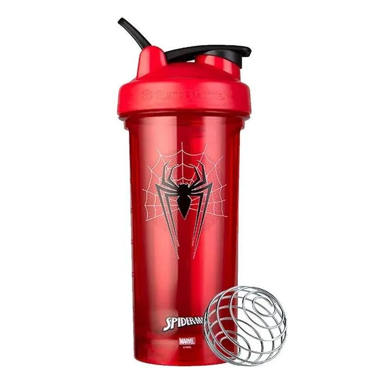 Coqueteleira Blender Bottle Pro Series Marvel Homem Aranha 28oz/828ml Cor Vermelho
