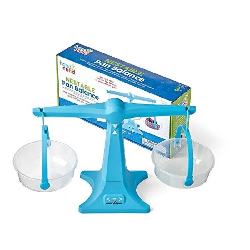 Balança Portátil Azul hand2mind, Para Líquidos e Sólidos, Fácil Montagem, Base Compacta (1 unidade)