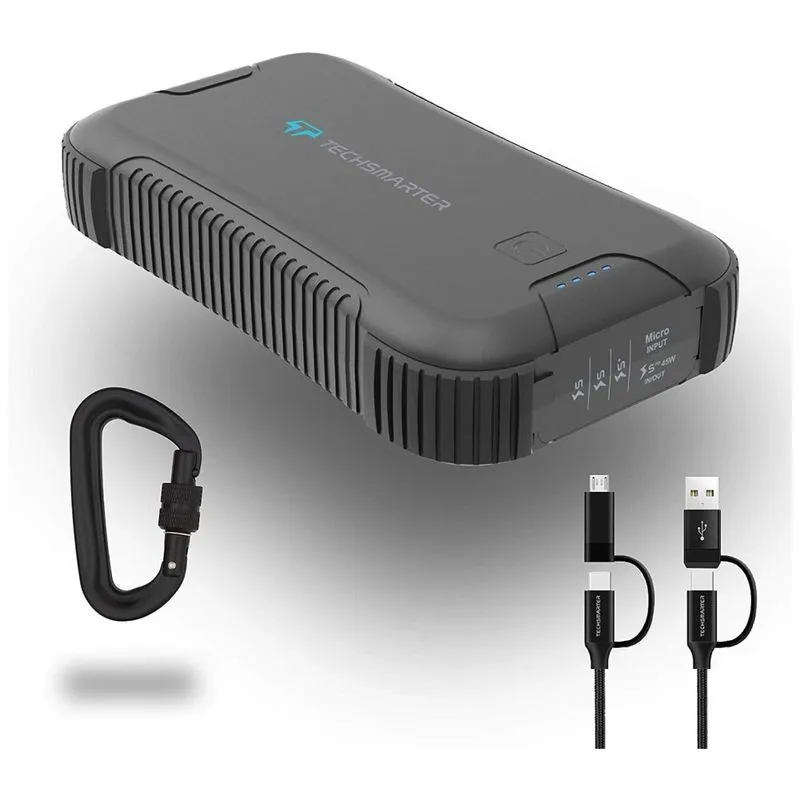 Powerbank Carregador Militar Ip66 30.000 Mah 45w Led Compativel Macbook