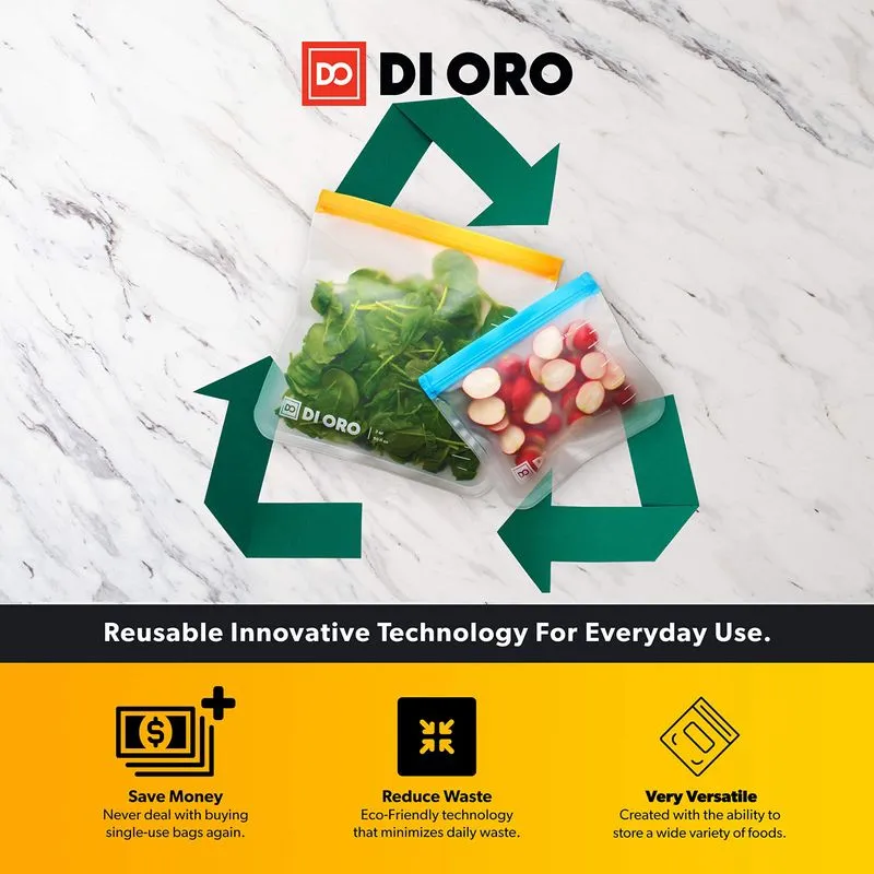 Sacos De Armazenamento De Alimentos Reutilizáveis Di Oro Sac