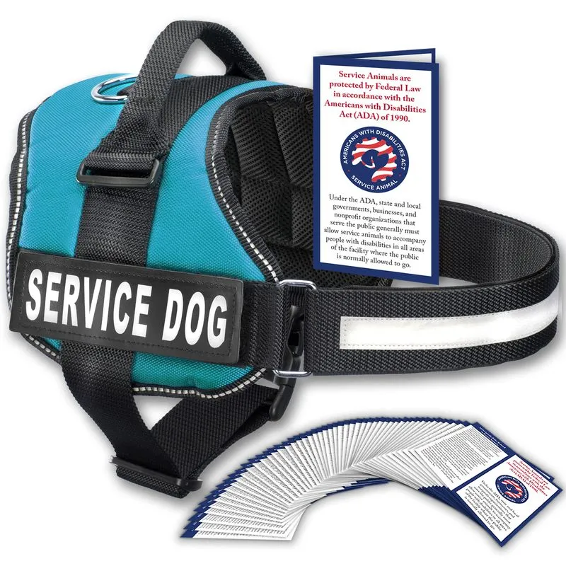 Colete Industrial Service Dog Para Cachorros Com Alças De Gancho E Laço