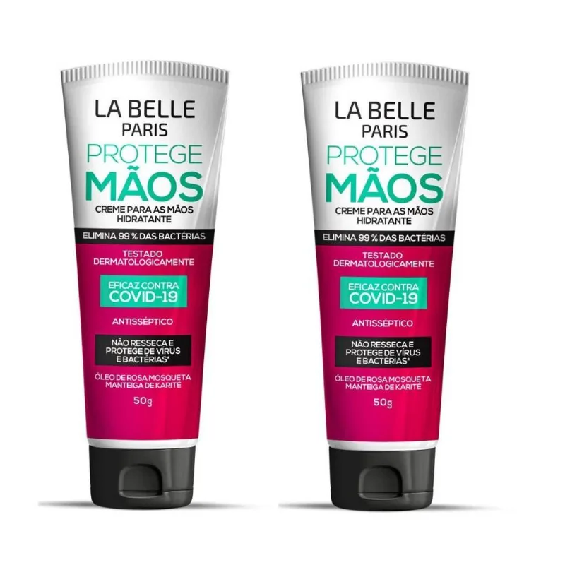 La Belle Creme Hidratante Para Mãos Antisséptico Kit
