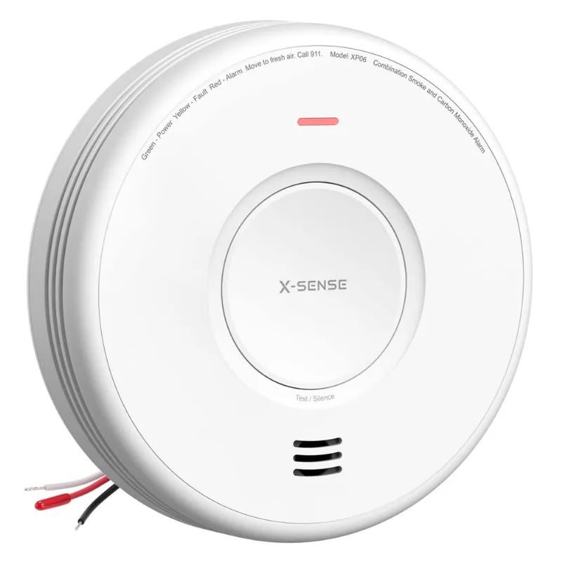 Detector de fumaça e monóxido de carbono X-Sense Hardwired