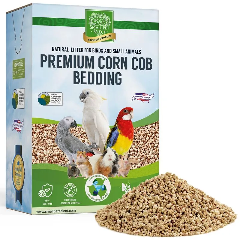 Pequeno Animal De Estimação Selecionar 100% Natural Corn Cob Bedding Para Animais De Estimação Sm