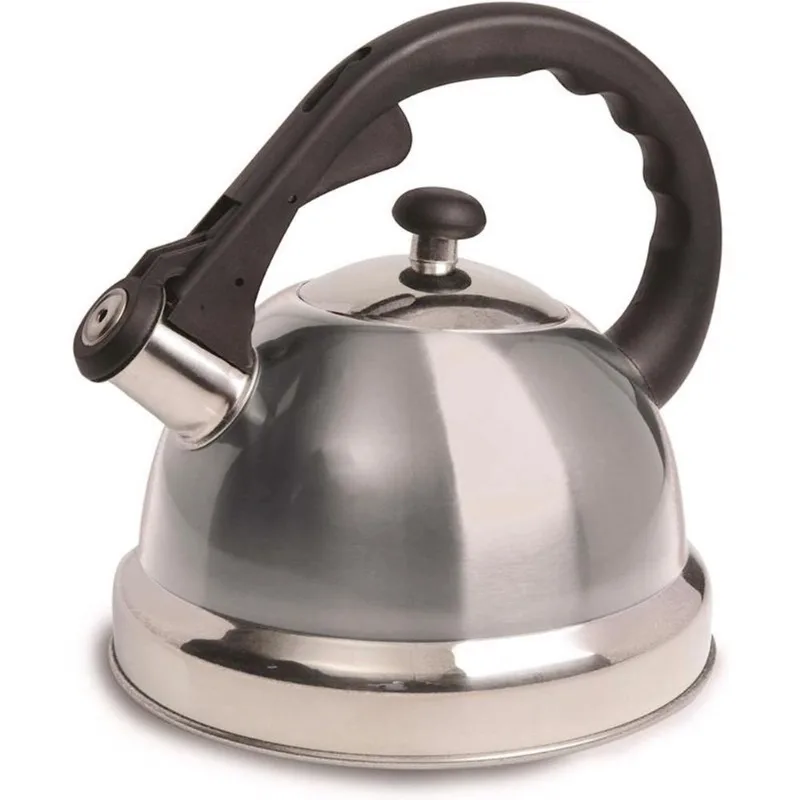 Chaleira De Chá Gibson Silver Whistling Em Aço Inoxidável 2,1 L