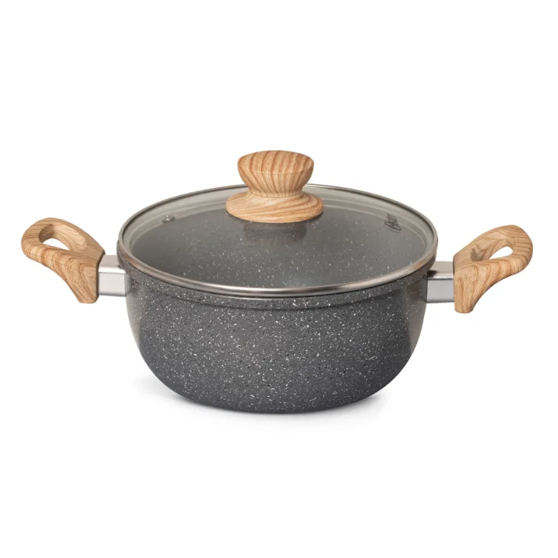 Caçarola 4,5L 24CM Marble Dark Grey Oster
